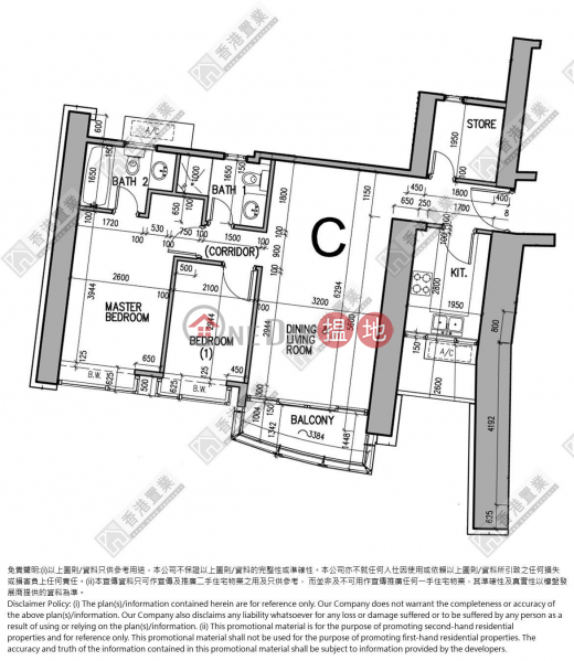 Two bedrooms, one suite, and one study in The Harbourside | The Harbourside Tower 1 君臨天下1座 Sales Listings