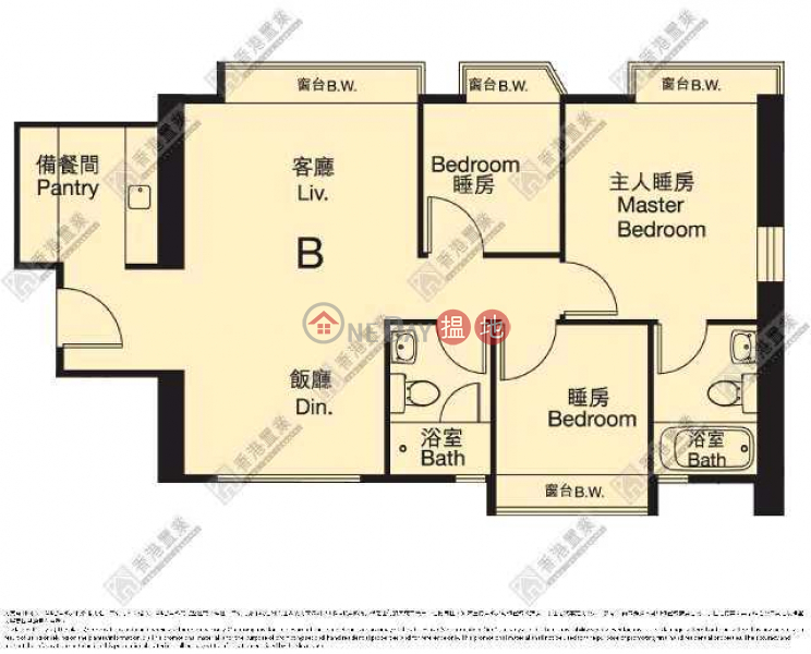 3房1套 維港煙花景|8棉登徑 | 油尖旺香港|出售HK$ 1,680萬