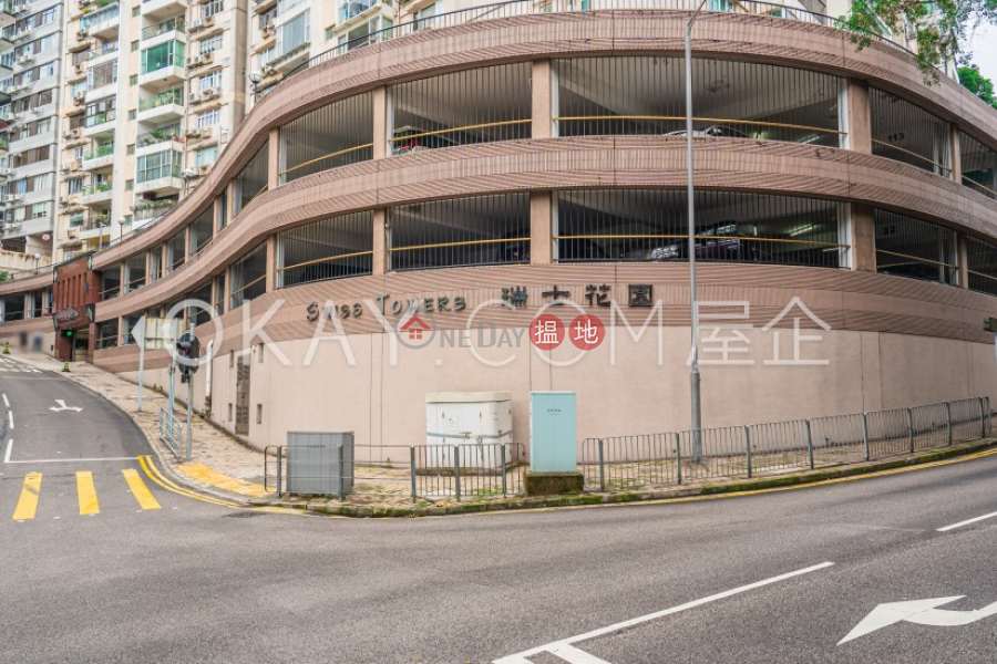 HK$ 34M | Swiss Towers | Wan Chai District | Unique 3 bedroom with parking | For Sale