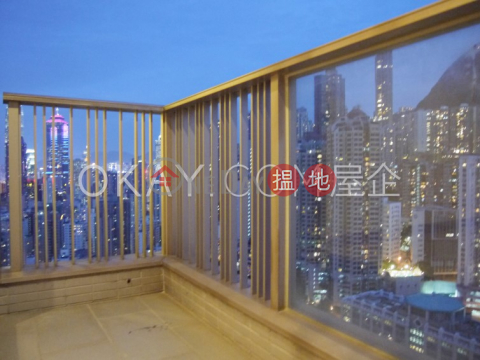 Gorgeous 1 bed on high floor with sea views & balcony | Rental | Island Crest Tower 1 縉城峰1座 _0