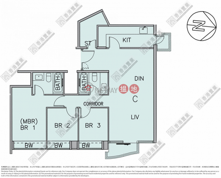 Three-bedroom unit at Grand Austin, 9 Austin Road West | Yau Tsim Mong, Hong Kong | Sales HK$ 24M